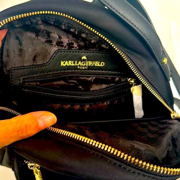 KARL LAGERFELD Mini back pack lightly used, like new. - Picture 3 of 5